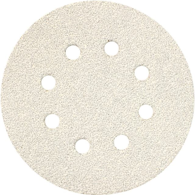 Makita USA 5" 8-Hole Hook and Loop Aluminum Oxide Paper Backed Sanding Discs, 50-Pack