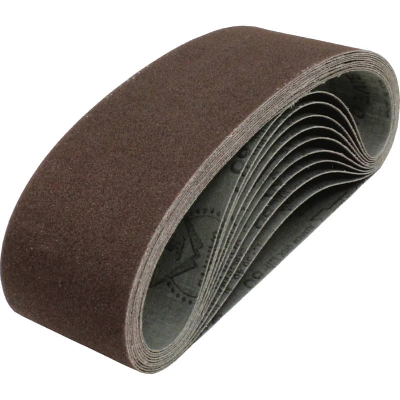 3" x 24" 80 Grit Abrasive Belt, Aluminum Oxide (2/Pack)