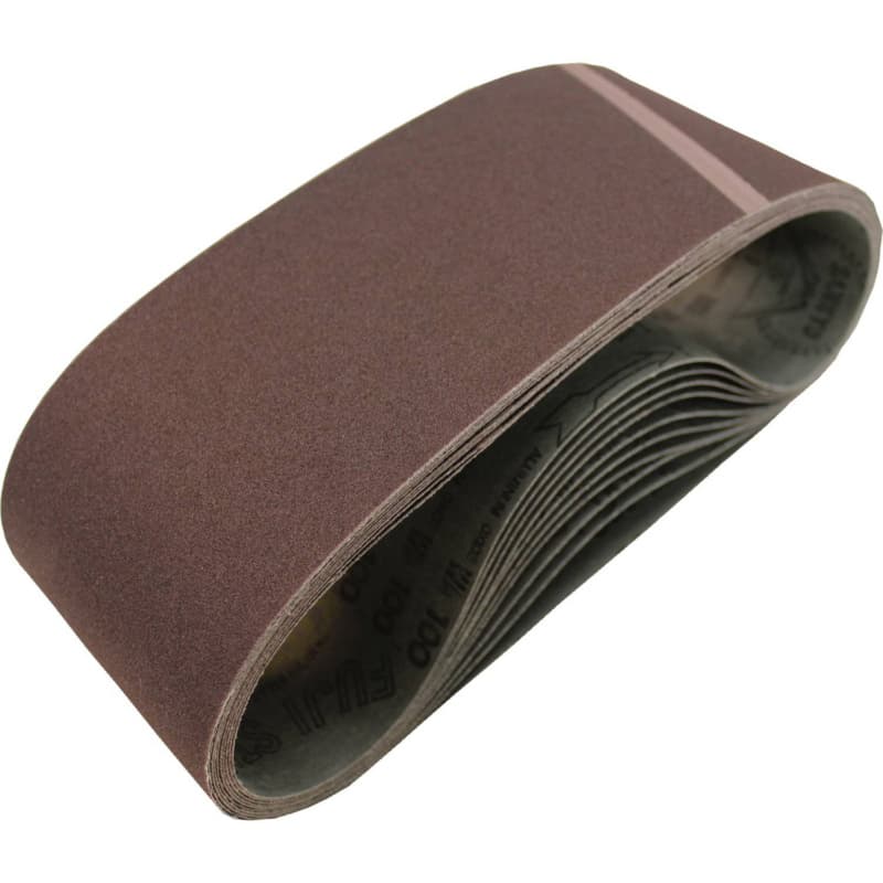 4" x 24" 100 Grit Abrasive Belt, Aluminum Oxide (10/Pack)