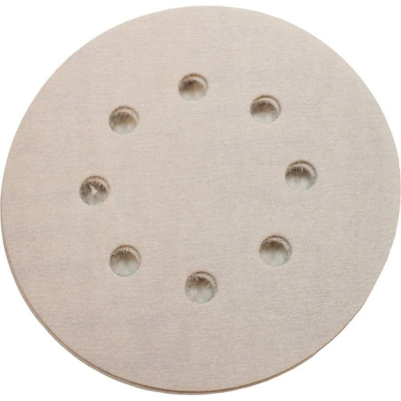5" Hook/Loop 400 Grit Abrasive 8 Holes Sanding Disc, Aluminum Oxide on Paper (50/Pack)