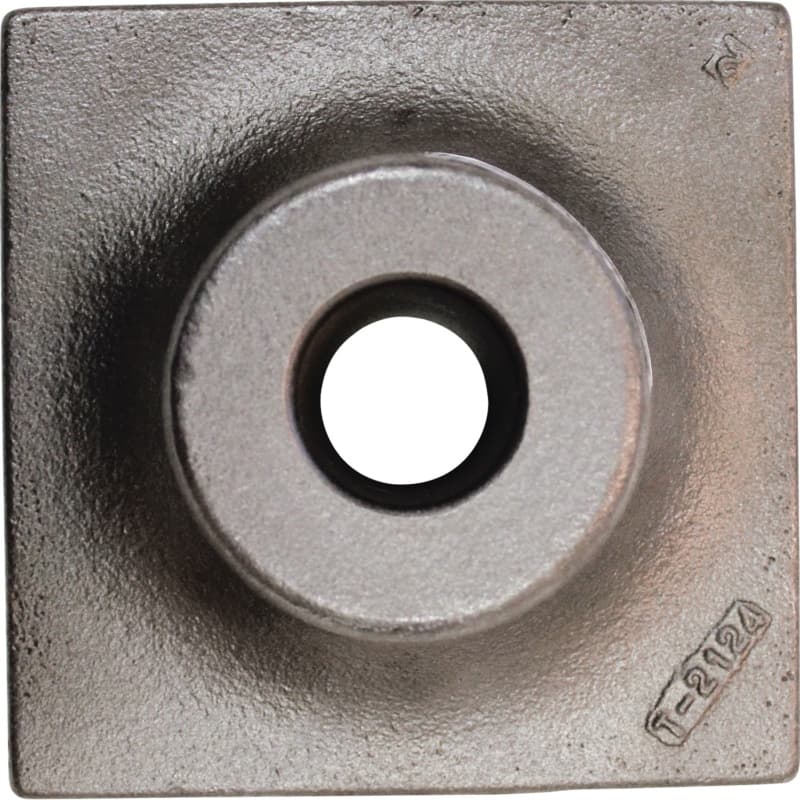 6" x 6" Tamper Plate, 1-1/8" Hex