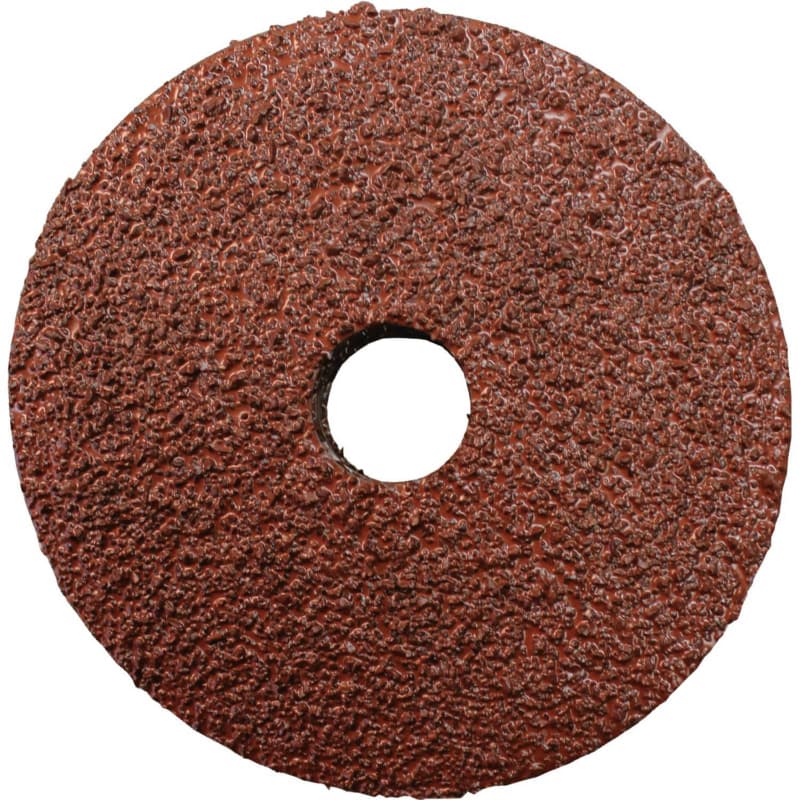 4-1/2" 24 Grit No Holes Abrasive Disc, Resin Fiber (5/Pack)