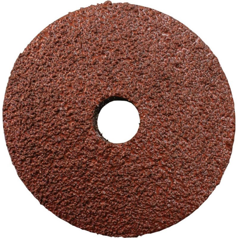 4-1/2" 24 Grit No Holes Abrasive Disc, Resin Fiber (25/Pack)