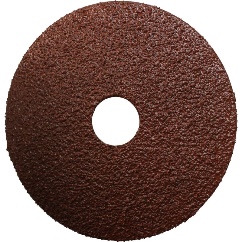 4-1/2" 36 Grit No Holes Abrasive Disc, Resin Fiber (25/Pack)