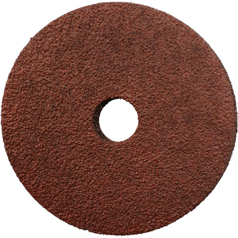 4-1/2" 50 Grit No Holes Abrasive Disc, Resin Fiber (5/Pack)