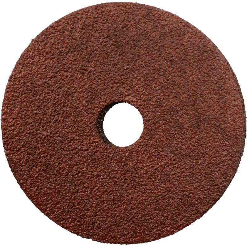 4-1/2" 50 Grit No Holes Abrasive Disc, Resin Fiber (25/Pack)