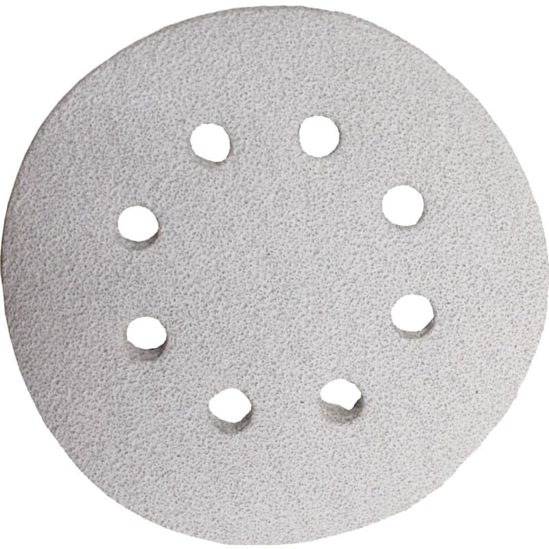 5" Hook/Loop 120 Grit Abrasive 8 Holes Sanding Disc, Aluminum Oxide on Paper (5/Pack)
