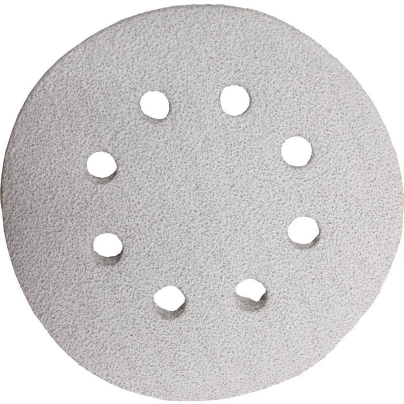 5" Hook/Loop 120 Grit Abrasive 8 Holes Sanding Disc, Aluminum Oxide on Paper (50/Pack)