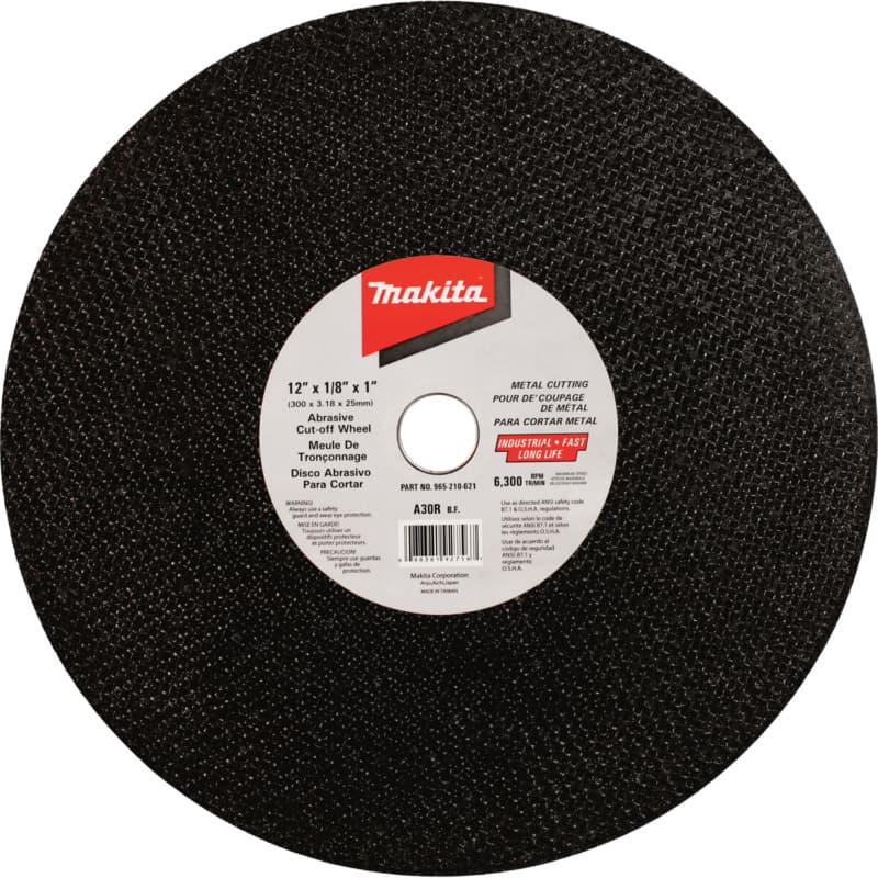 12" Abrasive Cut-Off Wheel, Ferrous Metal (10/Pack)