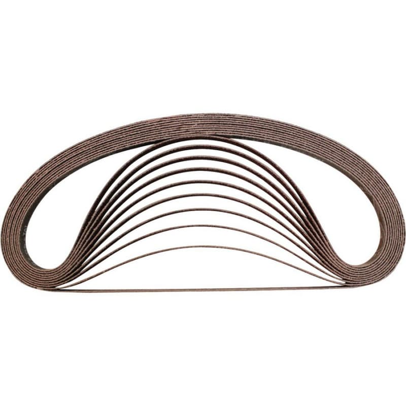 3/8" x 21" 60 Grit Abrasive Belt, Aluminum Oxide (10/Box)