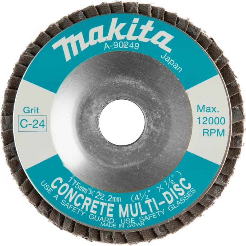 4-1/2" 24 Grit Multi-Disc, Zirconium