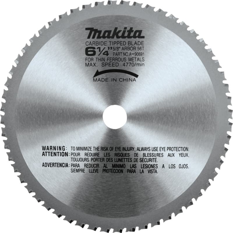 6-1/4" x 56 Teeth Cross-Cut Saw Blade