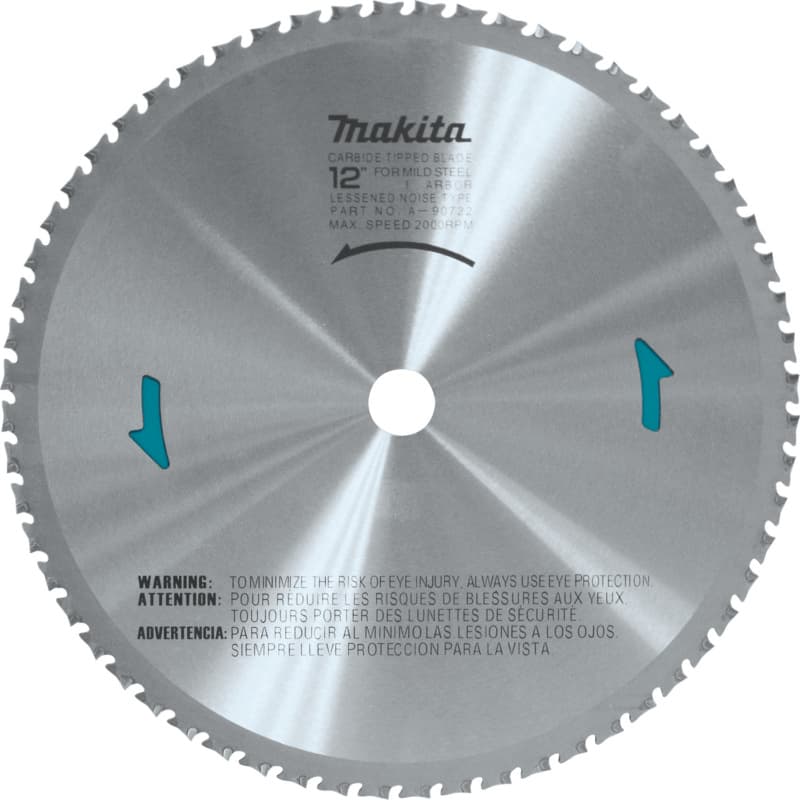 12" x 60 Teeth Ferrous Metal Cross-Cut Saw Blade