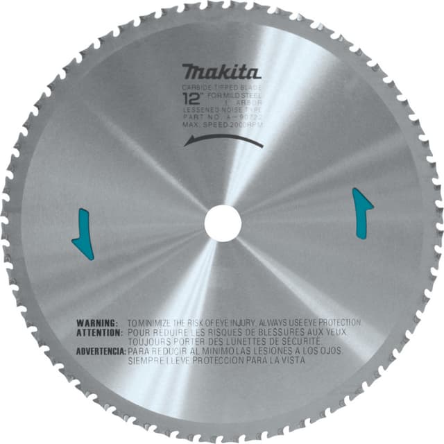 12" x 60 Teeth Ferrous Metal Cross-Cut Saw Blade