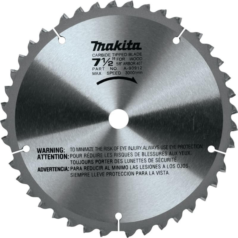 7-1/2" x 40 Teeth Carbide-Tipped Miter Saw Blade