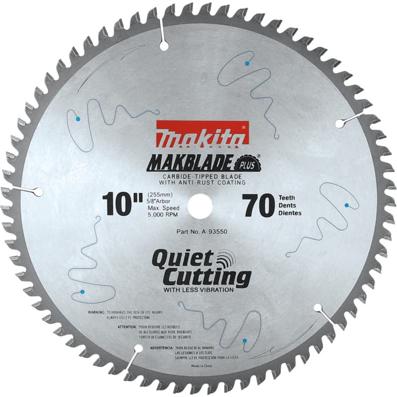 10" x 70 Teeth Micro Polished Miter Saw Blade