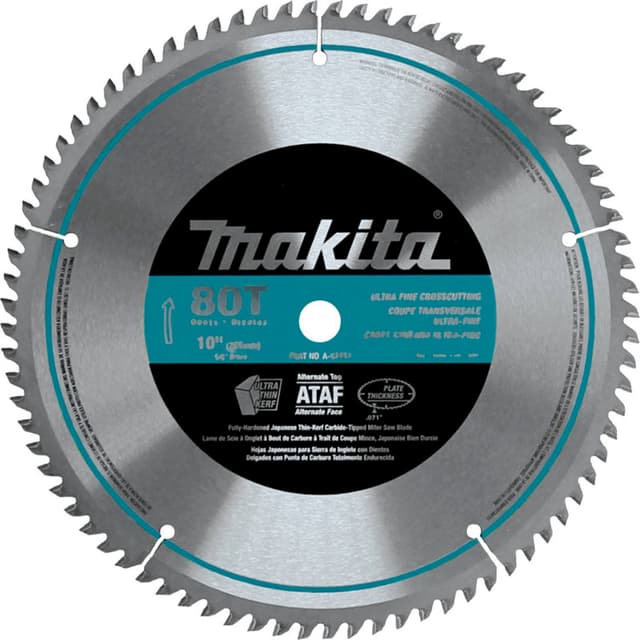 10" x 80 Teeth Cross-Cut Micro-Polished Miter Saw Blade