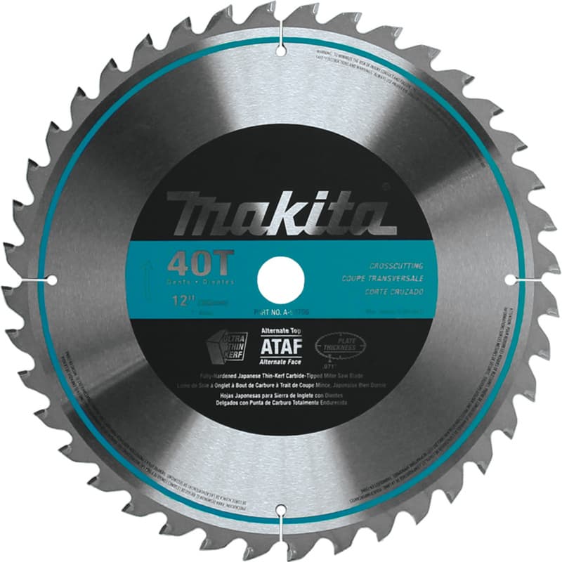 12" x 40 Teeth Micro-Polished Miter Saw Blade