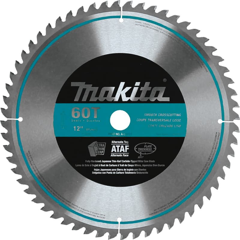 12" x 60 Teeth Micro-Polished Miter Saw Blade