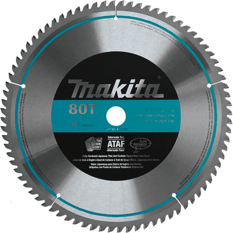 12" x 80 Teeth Micro-Polished Miter Saw Blade