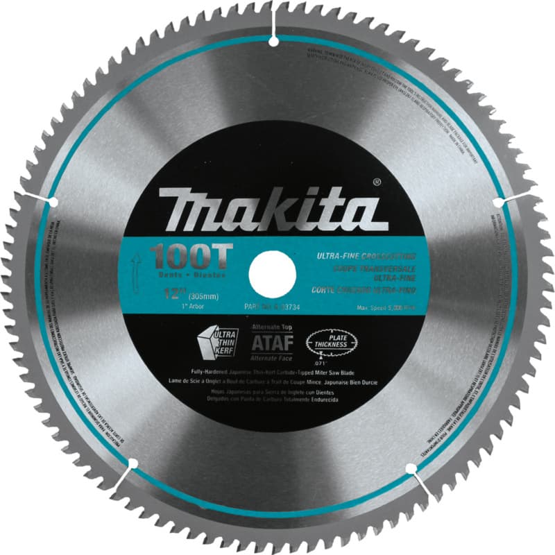 12" x 100 Teeth Micro-Polished Miter Saw Blade