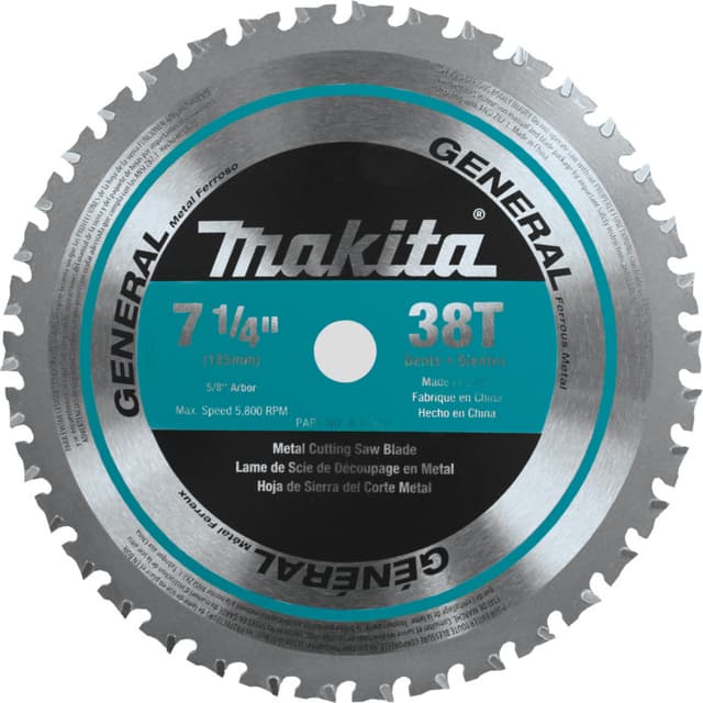 Makita Carbide-Tipped Ferrous Metal Cutting Circular Saw Blade, 7-1/4"