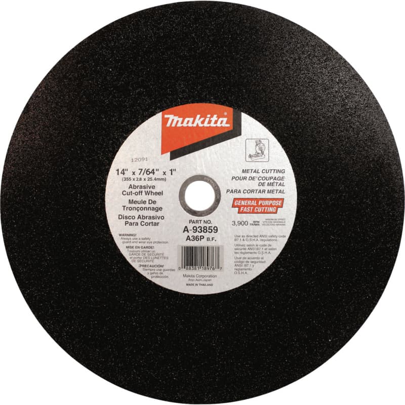 14" x 7/64" Abrasive Cut-Off Wheel (25/Pack)