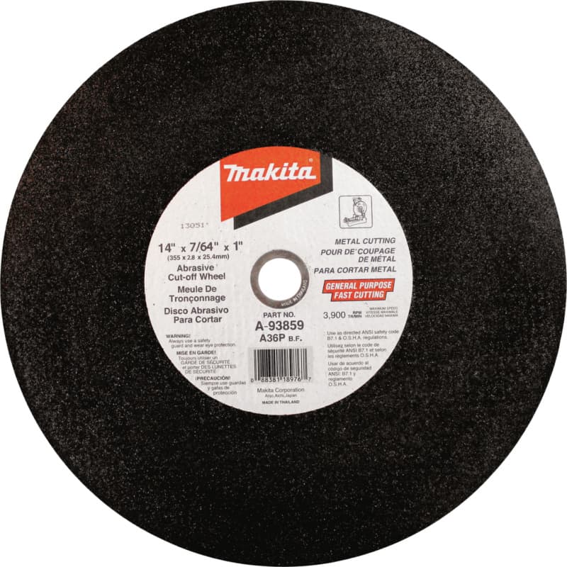 14" x 7/64" Abrasive Cut-Off Wheel (5/Pack)