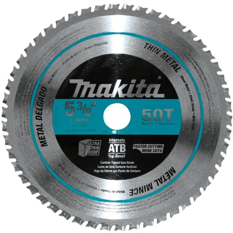 5-3/8" x 50 Teeth Ferrous Metal Cross-Cut Saw Blade