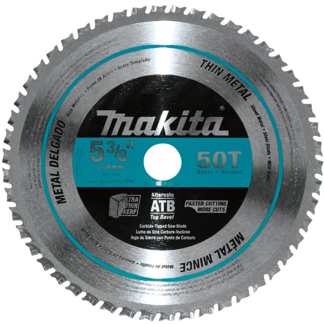 5-3/8" x 50 Teeth Ferrous Metal Cross-Cut Saw Blade