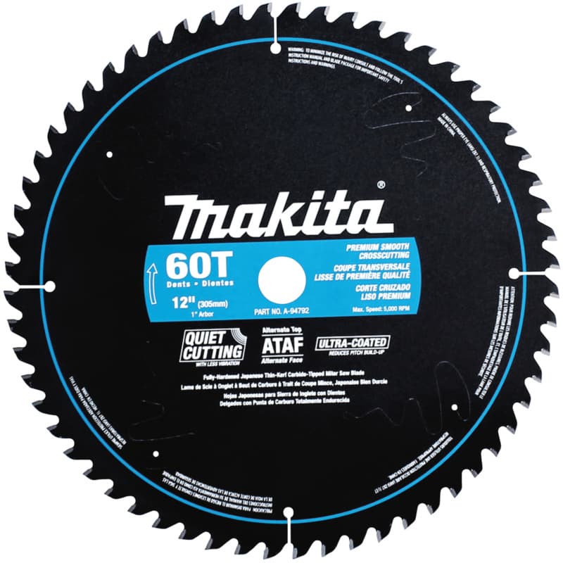 12" x 60 Teeth Ultra-Coated Miter Saw Blade