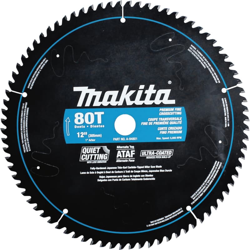 12" x 80 Teeth Ultra-Coated Miter Saw Blade