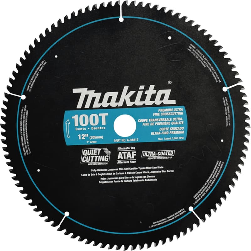 12" x 100 Teeth Ultra-Coated Miter Saw Blade