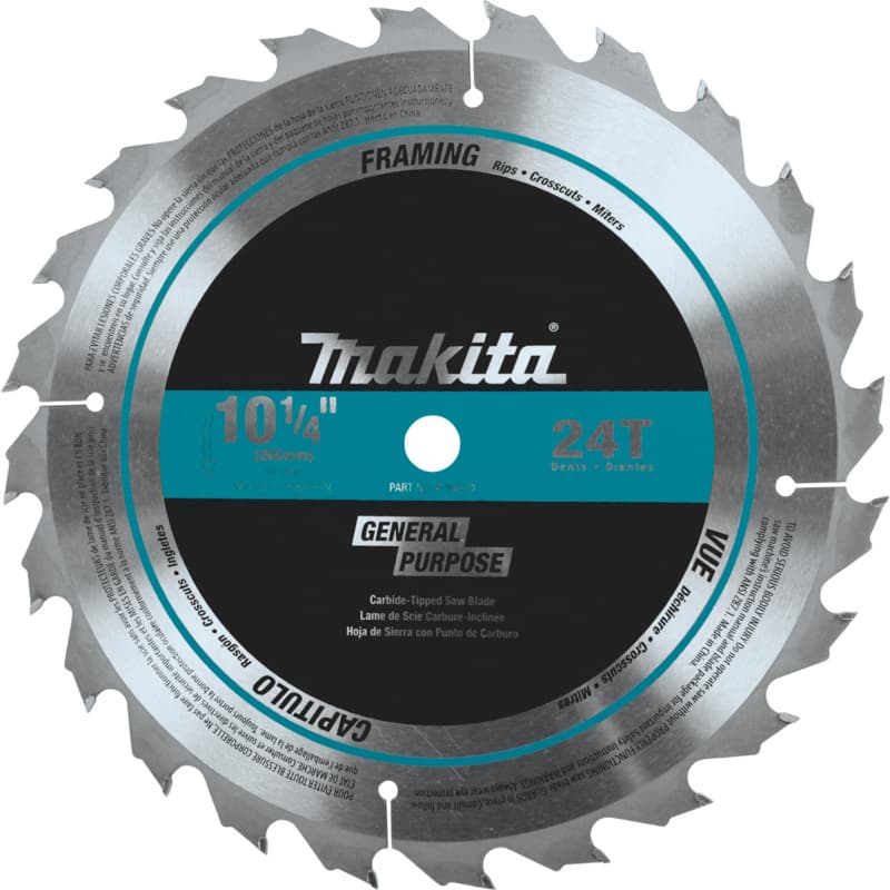10-1/4" x 24 Teeth Cross-Cut/Rip Circular Saw Blade