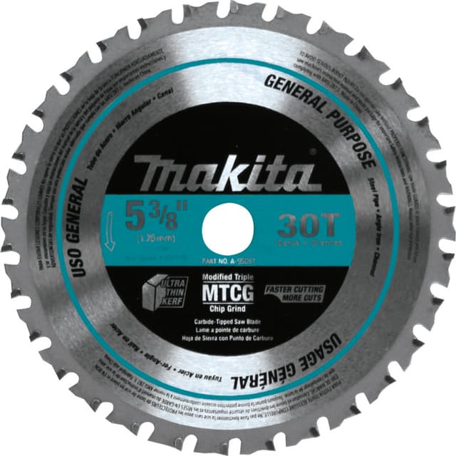 Makita Carbide-Tipped Ferrous Metal Cutting Circular Saw Blade, 5-3/8"