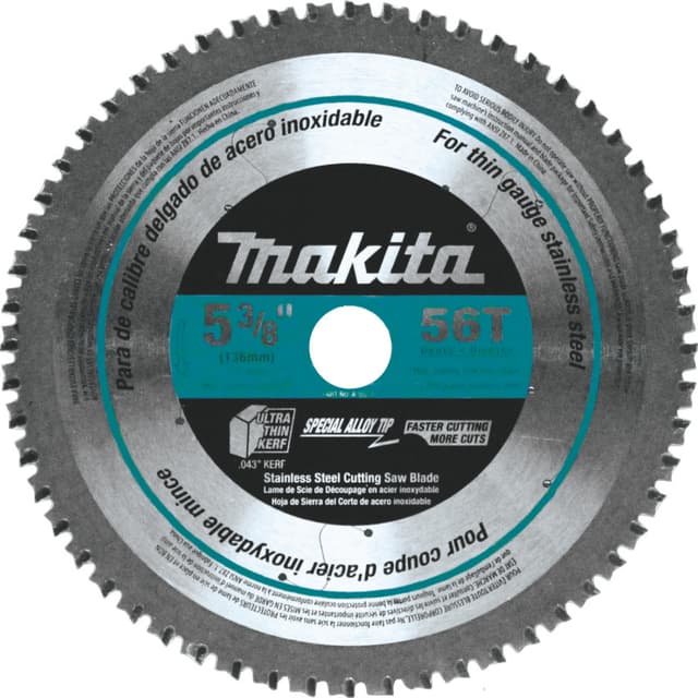 5-3/8" x 56 Teeth Cross-Cut Saw Blade