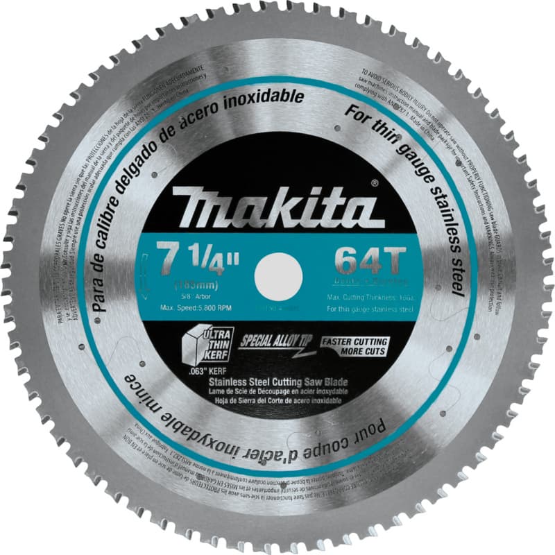 7-1/4" x 64 Teeth Cross-Cut Saw Blade