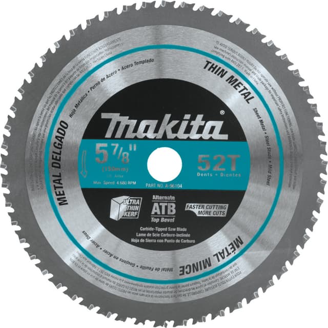 5-7/8" x 52 Teeth Cross-Cut Carbide Tipped Saw Blade