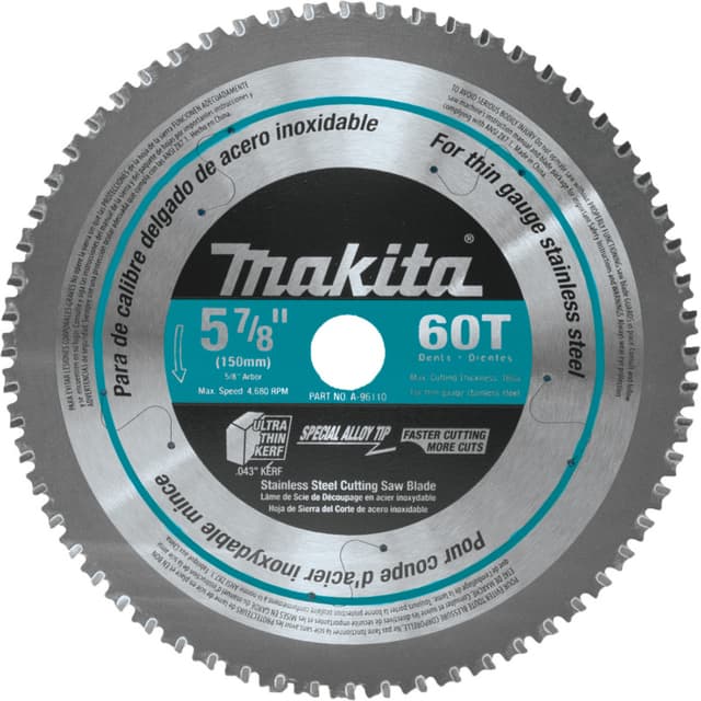 5-7/8" x 60 Teeth Cross-Cut Saw Blade