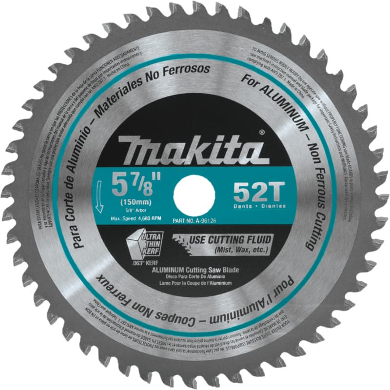 5-7/8" x 52 Teeth Cross-Cut Saw Blade
