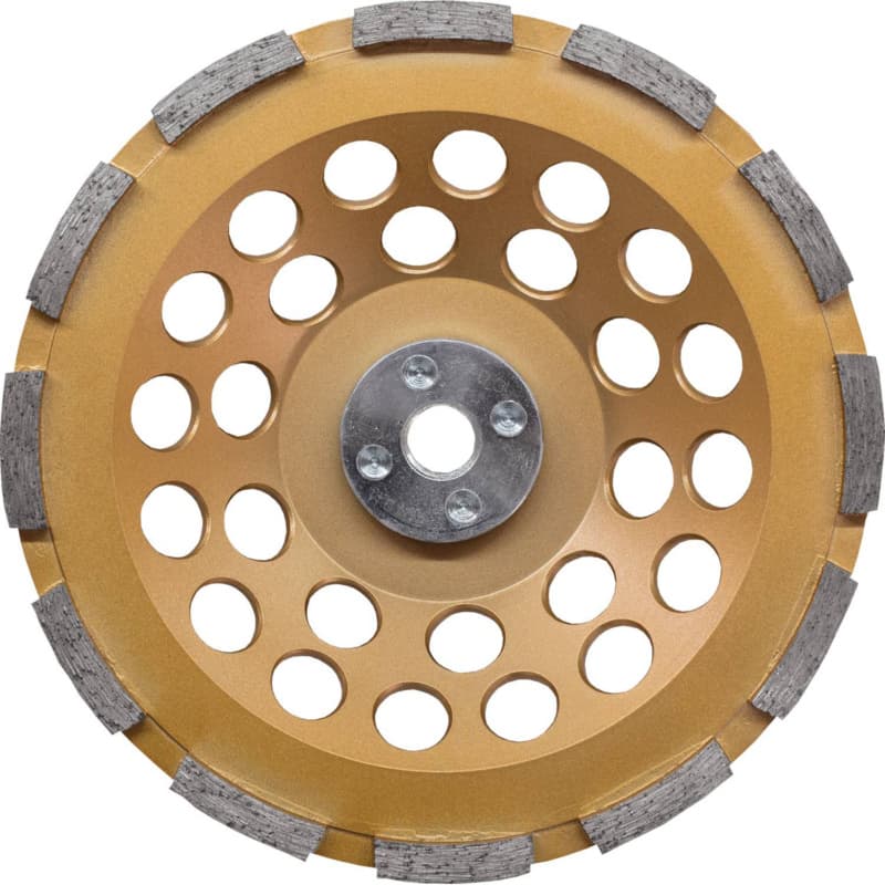 7" Low-Vibration Single Row Diamond Cup Wheel