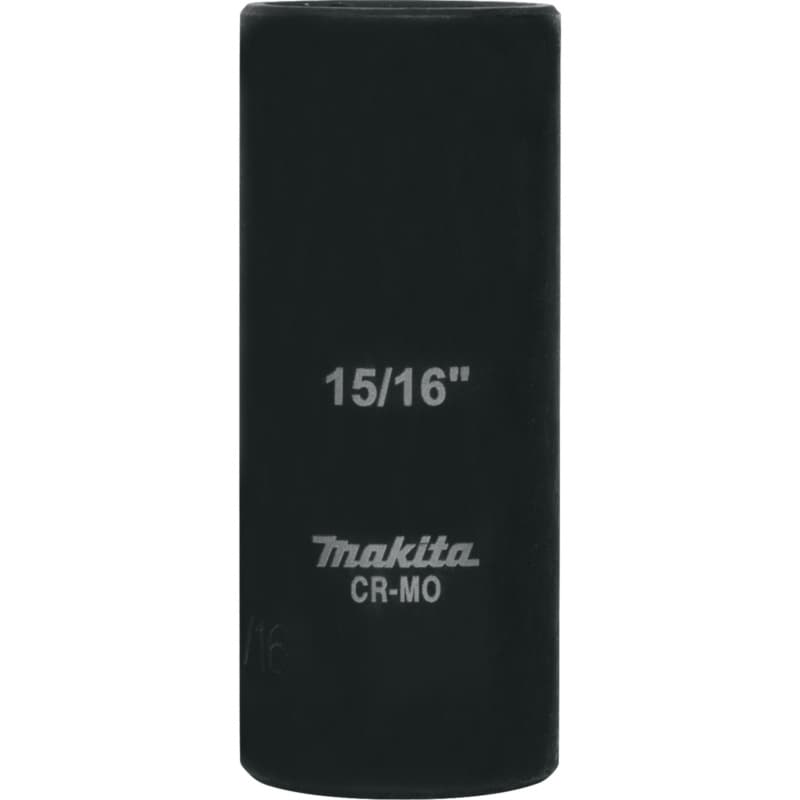 15/16" Deep Well SAE Impact Socket, 1/2" Drive