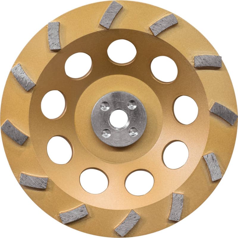 7" Low-Vibration 12 Segment Turbo Diamond Cup Wheel