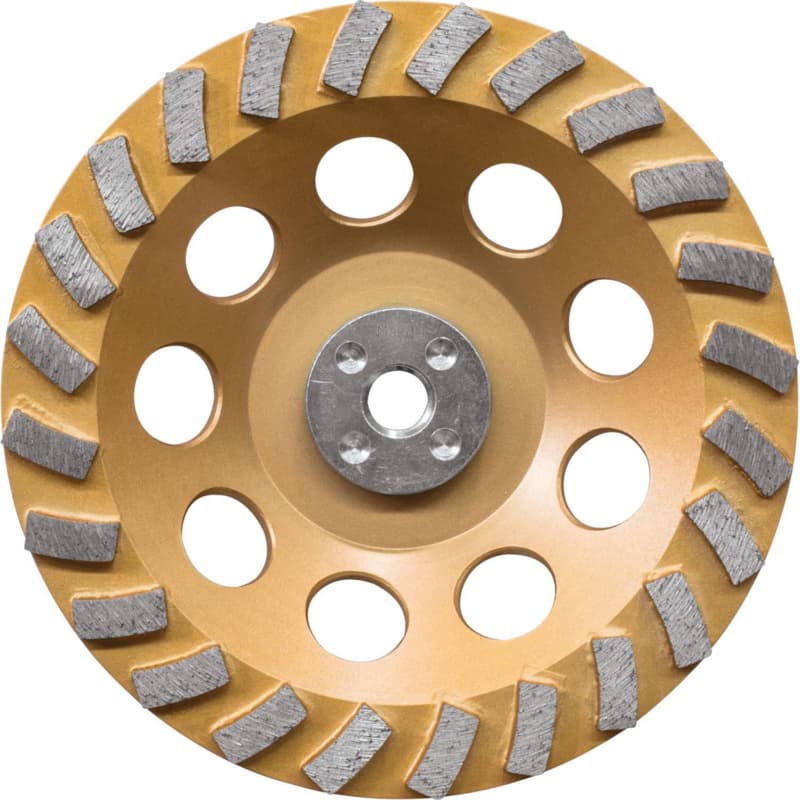 7" Low-Vibration 24 Segment Turbo Diamond Cup Wheel