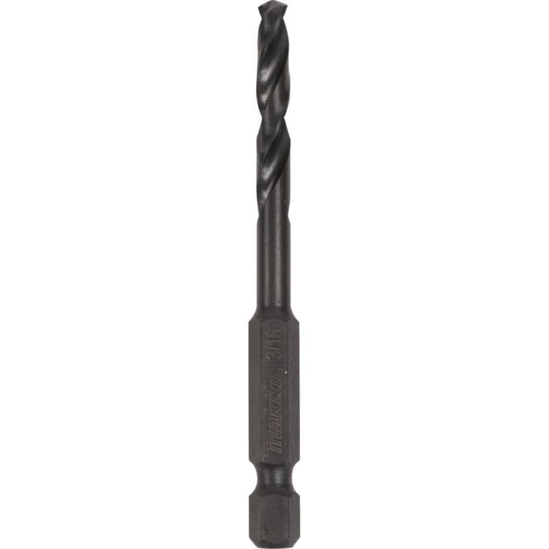 3/16" x 2-15/16" Black Oxide Drill Bit, 1/4" Shank