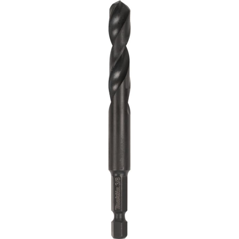 3/8" x 3-15/16" Black Oxide Drill Bit, 1/4" Shank