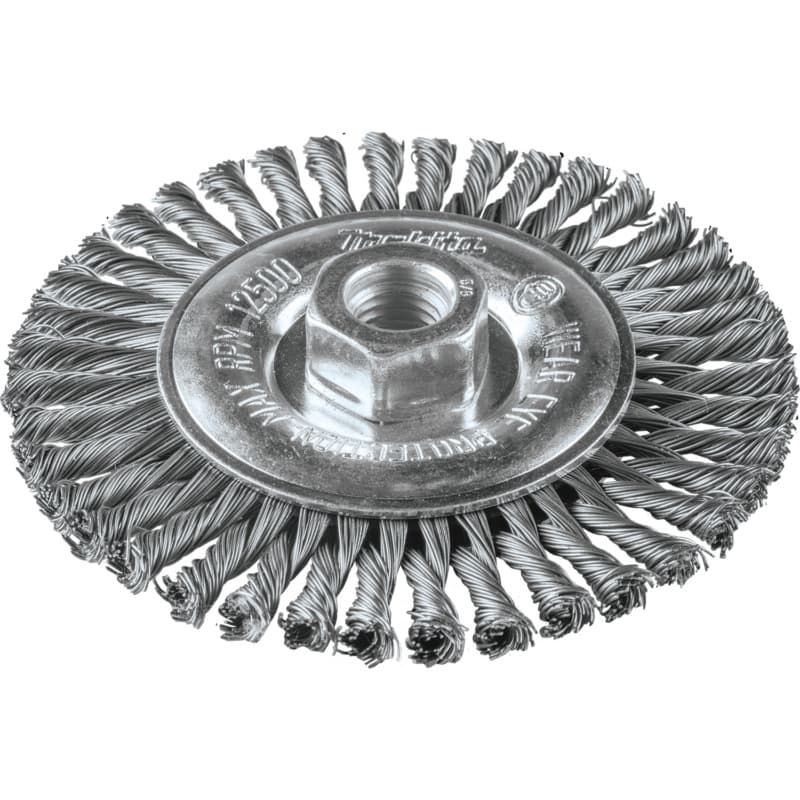 5" Stringer Bead Twist Wire Wheel, 5/8"-11" Arbor Hole