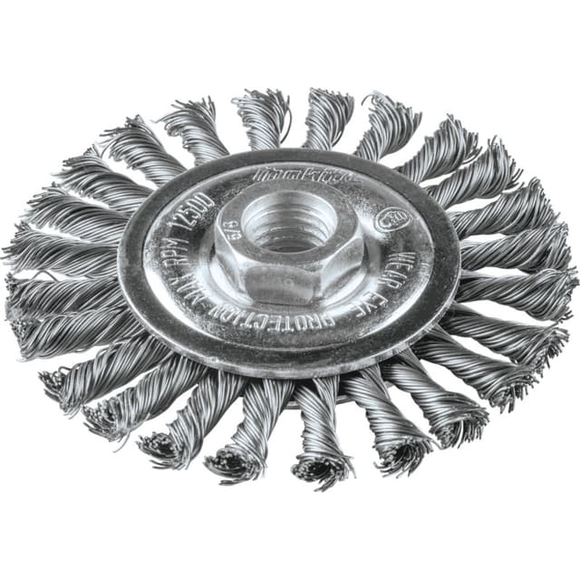 4" Knot Twist Wire Wheel, 5/8"-11" Arbor Hole