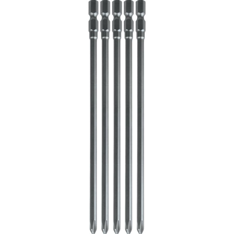 #2 x 6-3/8" Phillips Drive Power Bit (5/Pack)