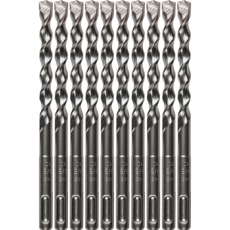 3/8" x 6" 2-Cutter SDS-PLUS Drill Bit (10/Pack)